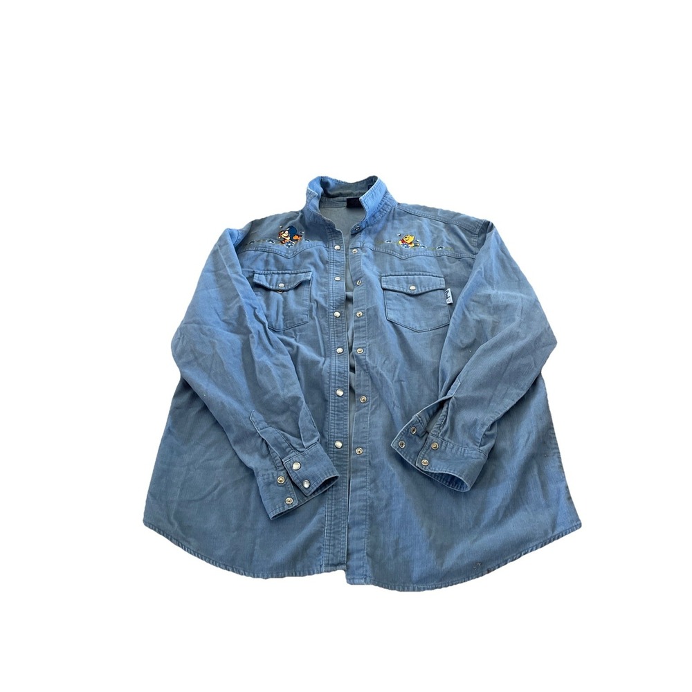 Disney's  Winnie The Pooh‎ Unisex Size Large Corduroy Cotton Pooh Shirt